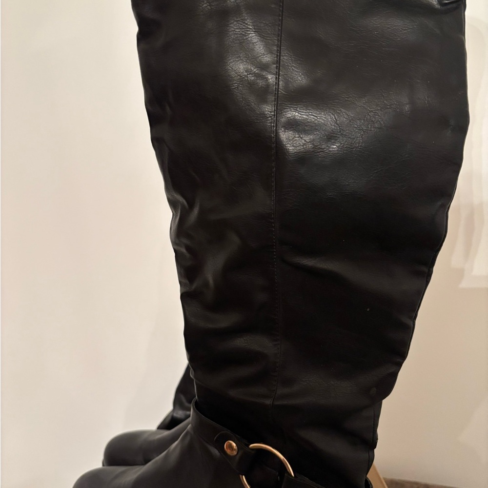 Women's Black Leather Boots